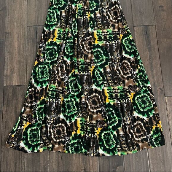 Carrie Allen Strapless Colorful Patterned Maxi Dress M - Picture 2 of 8